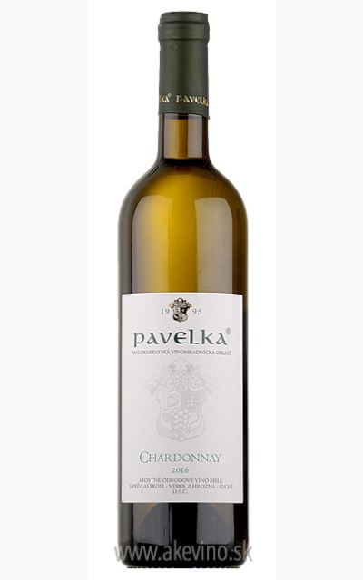 Pavelka Chardonnay 2016 výber z hrozna