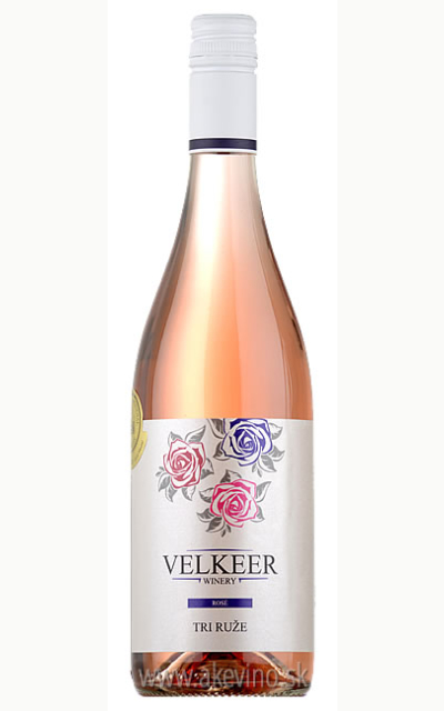 Velkeer Tri ruže rosé 2016 akostné značkové polosuché