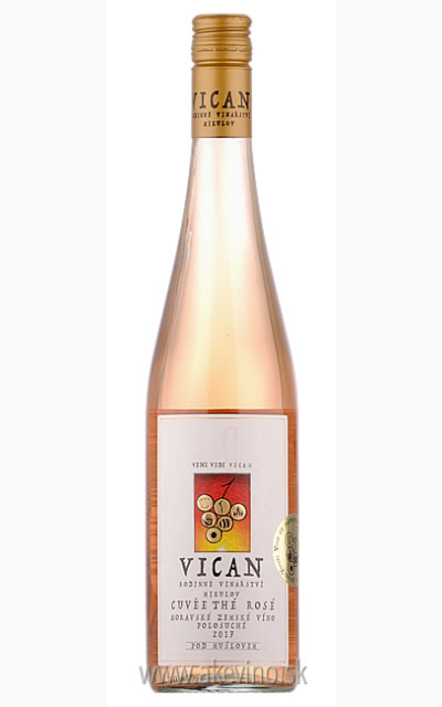 Vican Cuvée Thé rosé 2017 polosuché