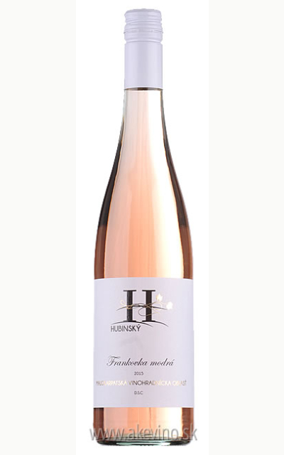 Víno Hubinský Frankovka modrá rosé 2015 akostné odrodové