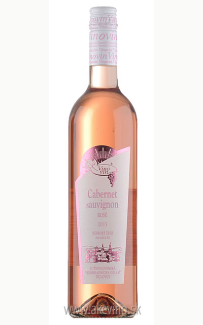 Vinovin Cabernet Sauvignon rosé 2015 neskorý zber polosuché