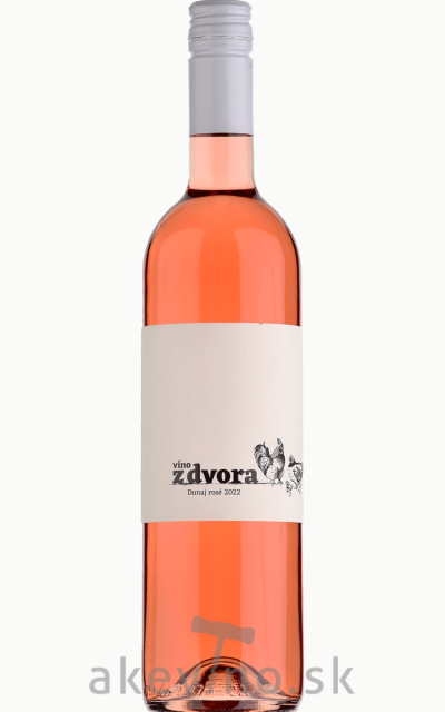 Víno z dvora Dunaj rosé 2022 polosuché