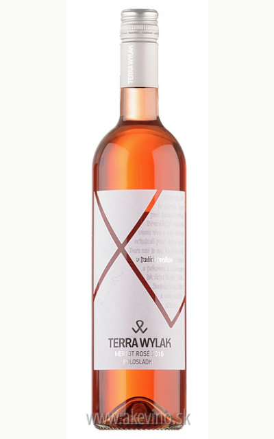 Terra Wylak Merlot rosé 2016 akostné odrodové polosladké