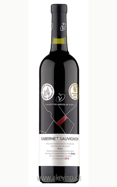 Víno Dudo Cabernet Sauvignon 2016 akostné odrodové
