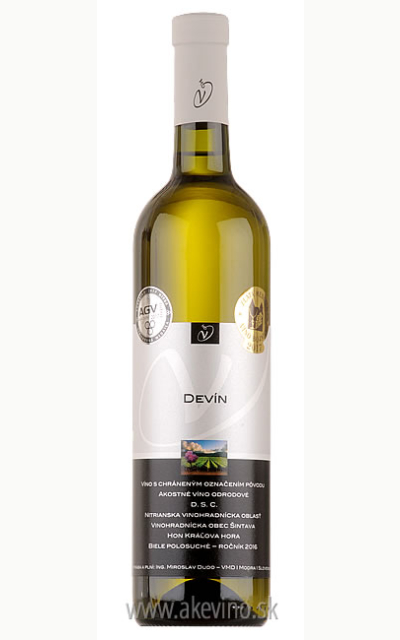 Víno Dudo Devín 2016 akostné odrodové polosuché