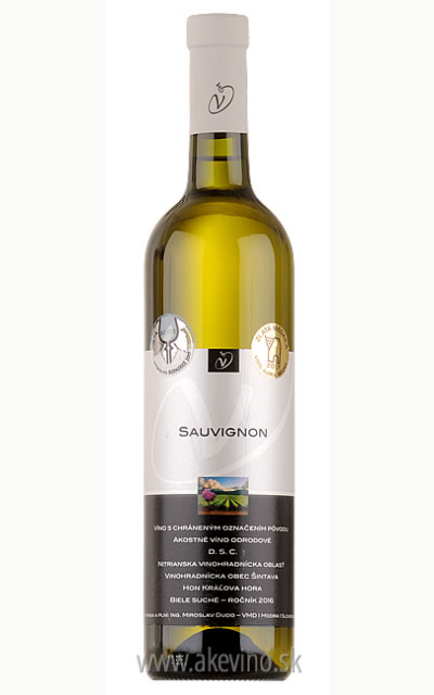 Víno Dudo Sauvignon 2016 akostné odrodové