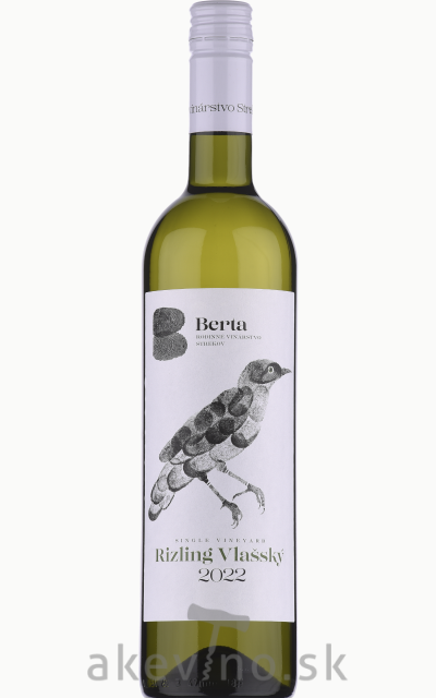 Vinárstvo Berta Rizling vlašský Single Vineyard 2022 akostné odrodové