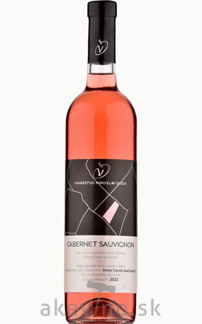 Víno Dudo Cabernet Sauvignon rosé 2022 akostné odrodové polosuché